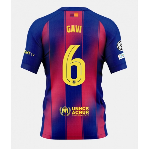 Billige Fotballdrakt Barcelona Paez Gavi #6 Replika Hjemmedrakt 2025-26 Kortermet Billige Fotballdrakt Barcelona Paez Gavi #6 Replika Hjemmedrakt 2025-26 Kortermet